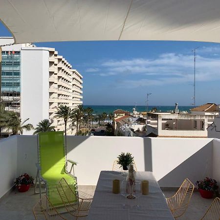 Lujoso Duplex En La Playa Con Vistas Al Mar Lägenhet Torremolinos Exteriör bild